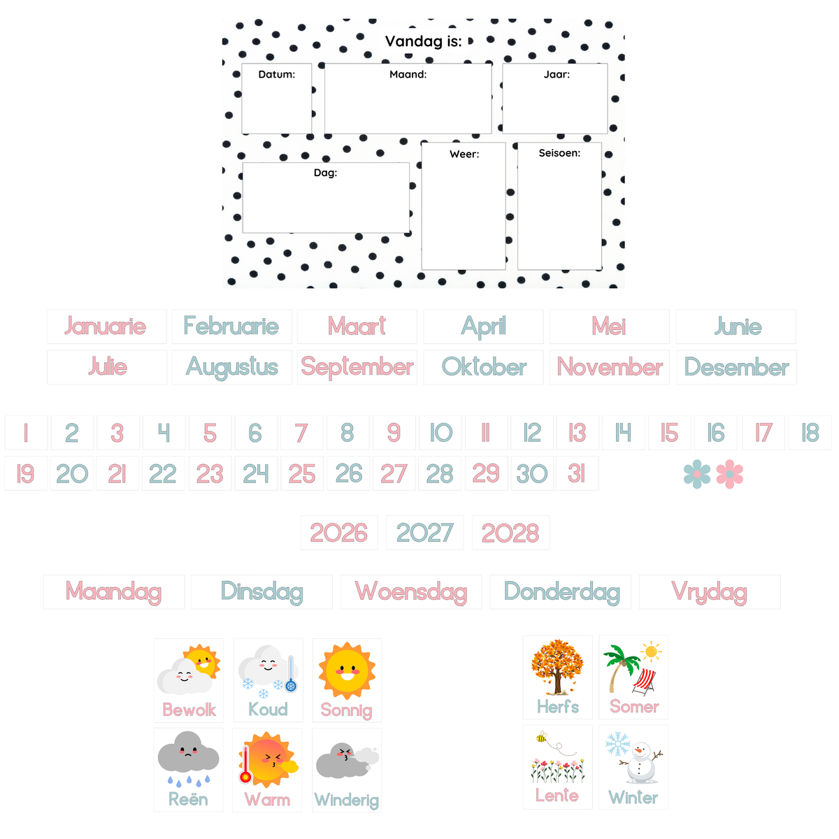 Polka Dot Weather Chart