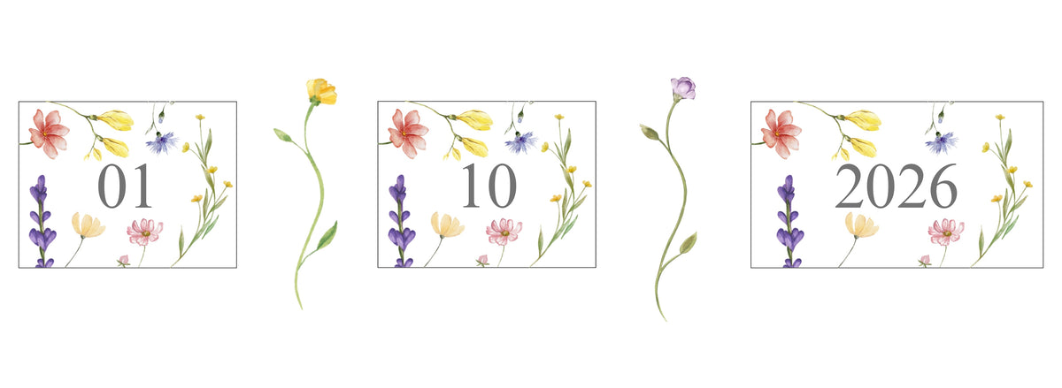 Wild Flower Math Calendar Set