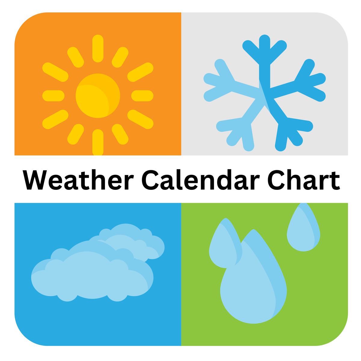 Weather Calendar Magnets