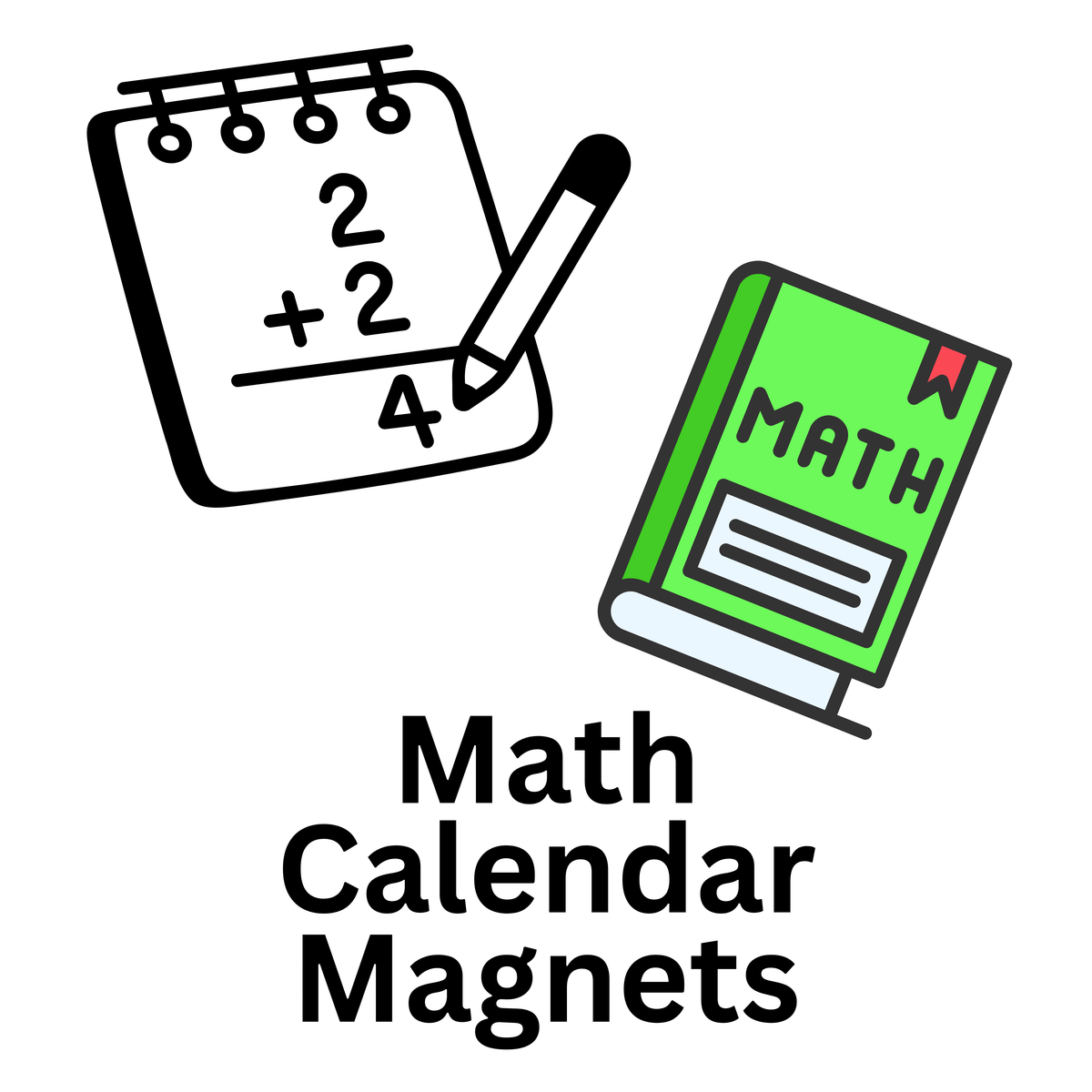 Math Calendar Magnets