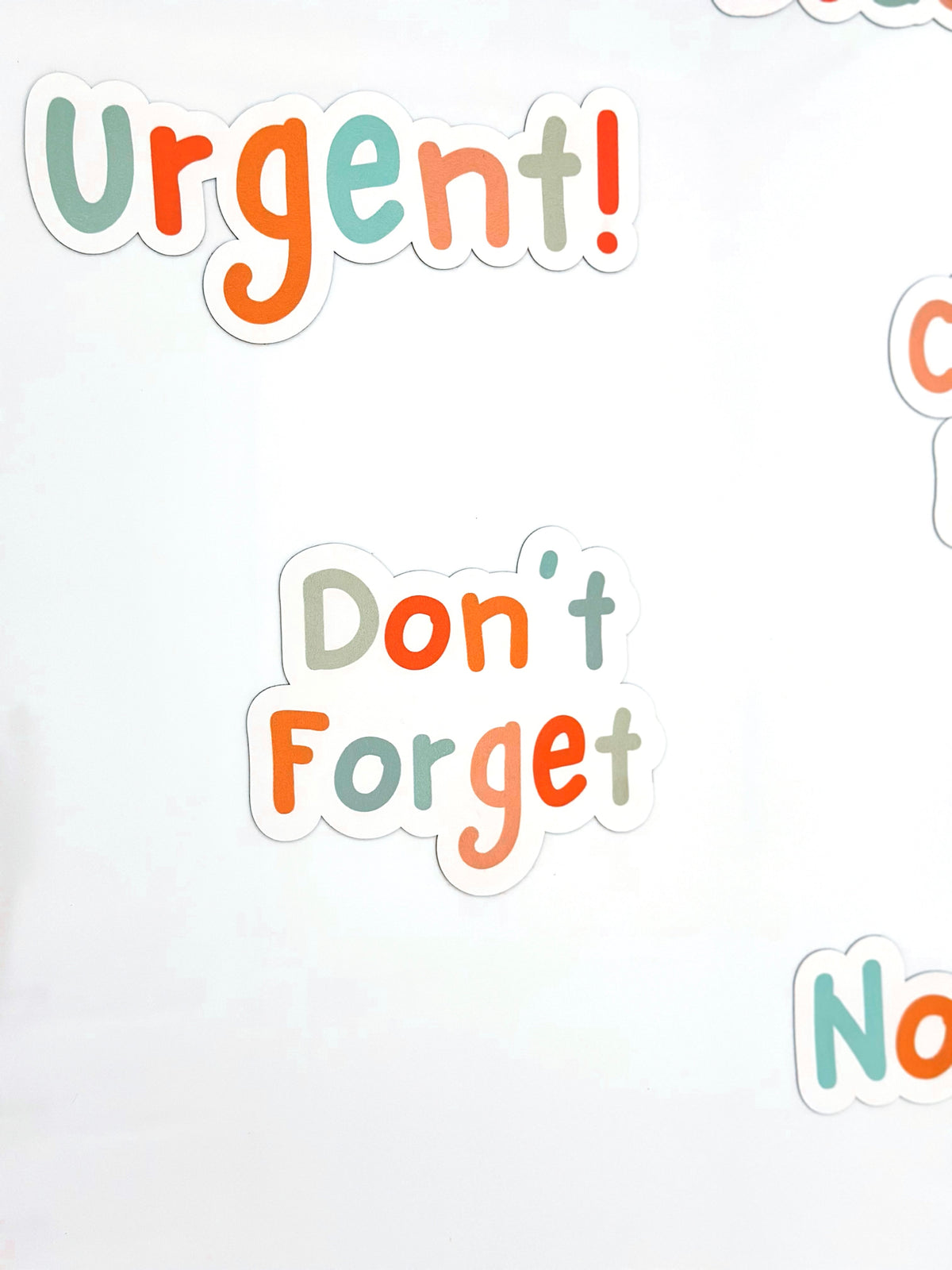 Soft Pastel Reminder Magnets