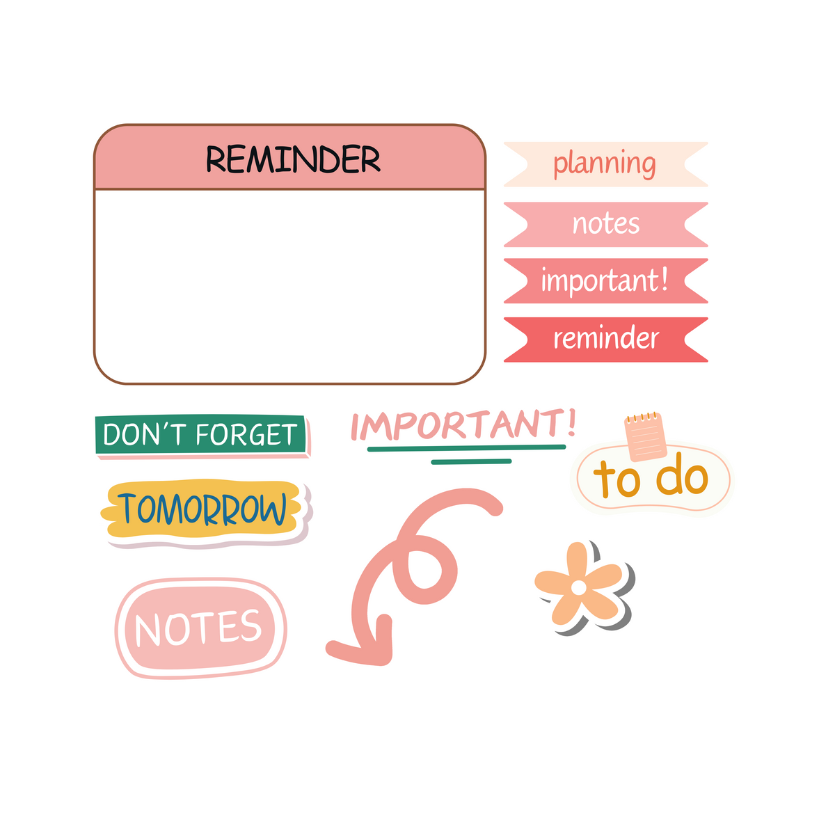 Soft Colourful Reminder Magnets