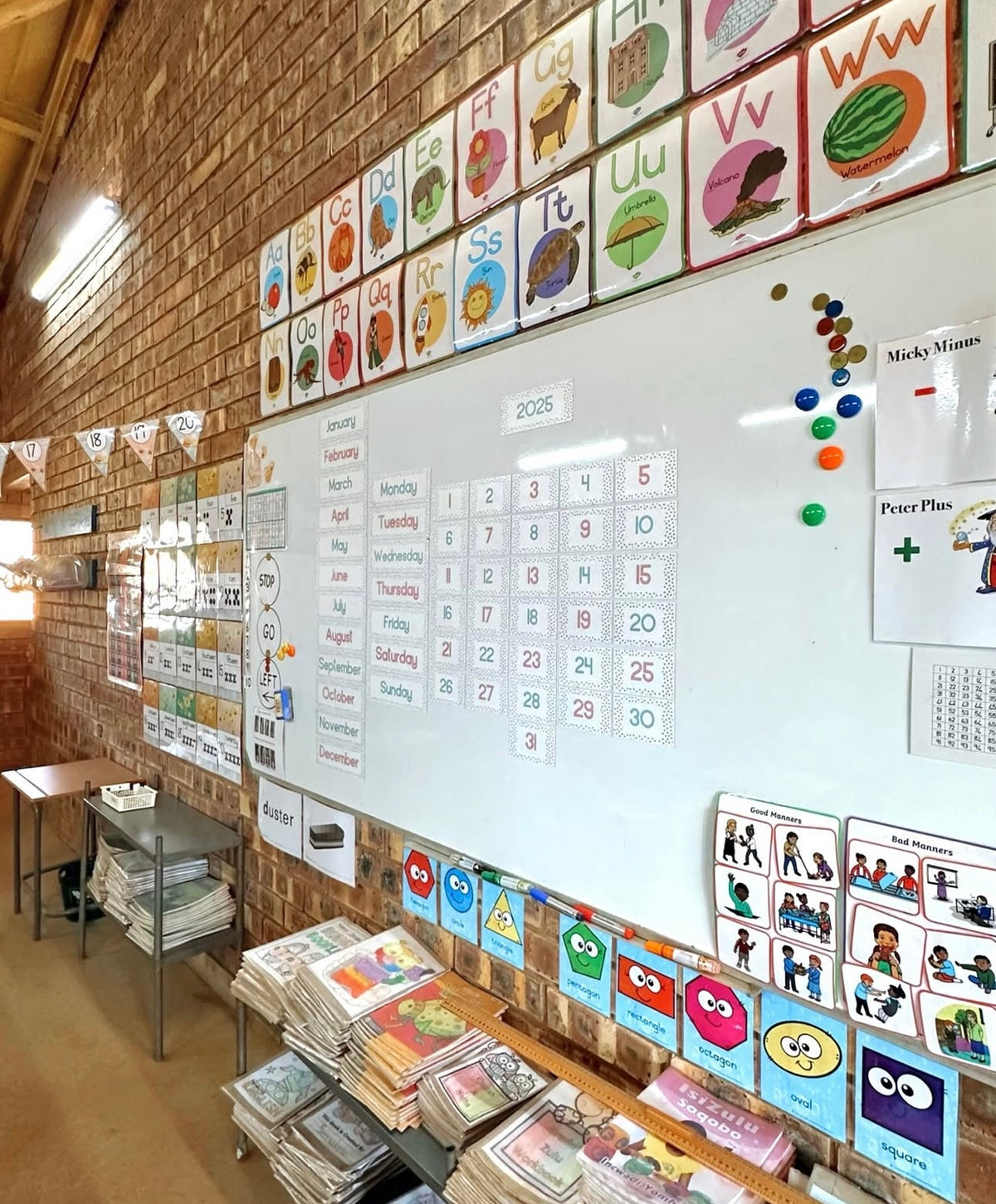 Polka Dot Calendar Magnets
