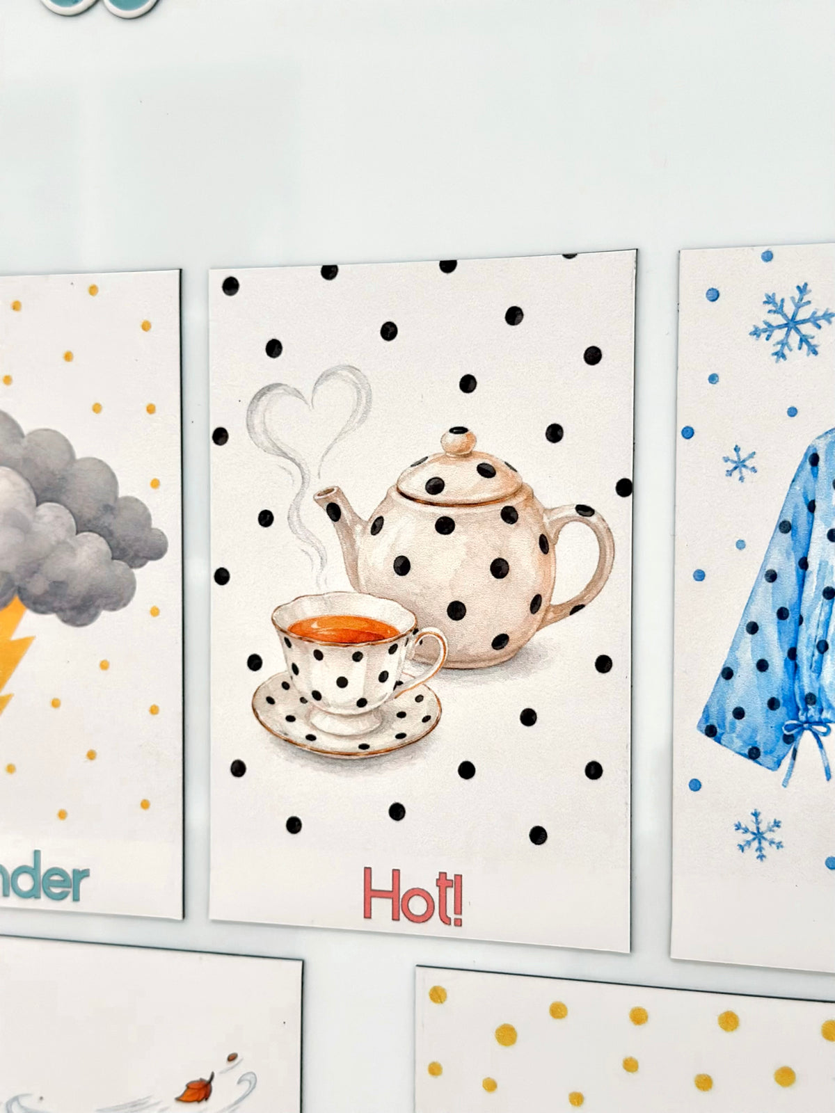 Polka dot Advanced Weather Calendar Chart