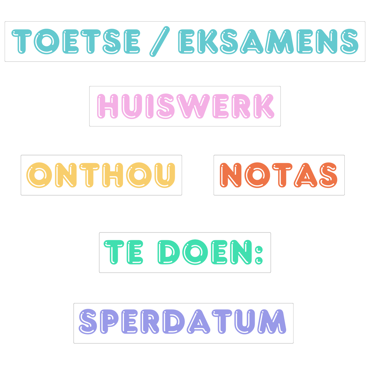 3D Reminder Magnet Set