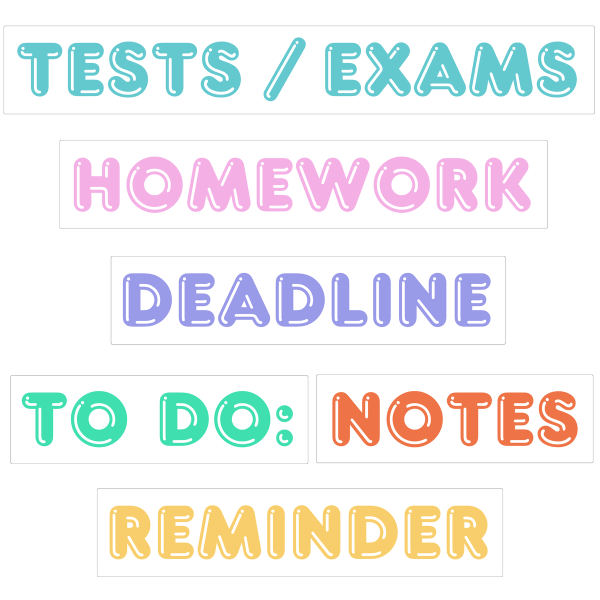 3D Reminder Magnet Set