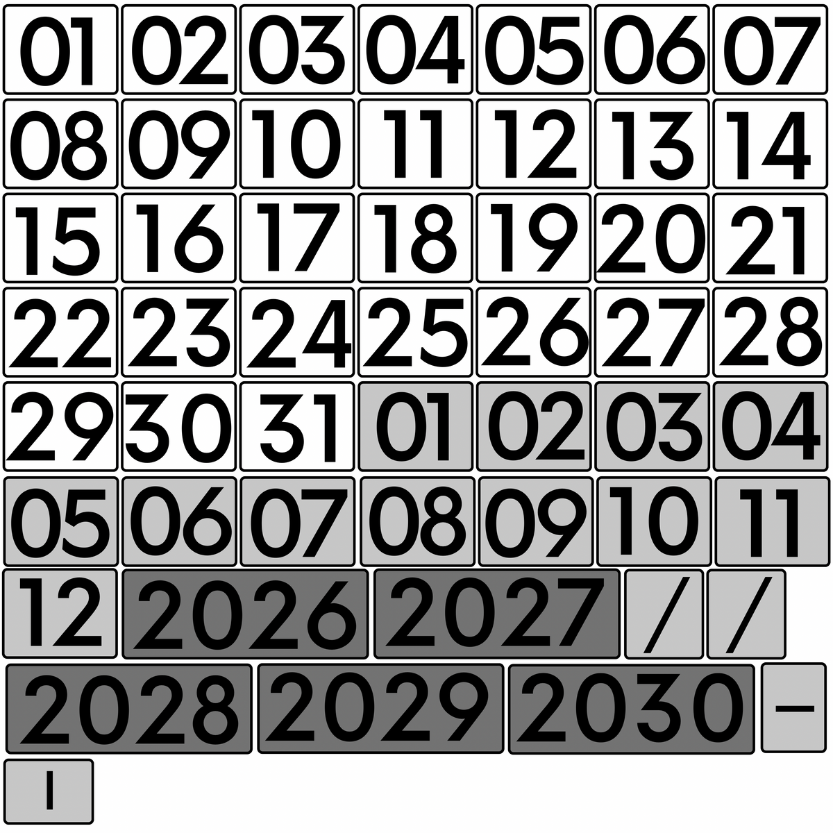 Math Calendar Set