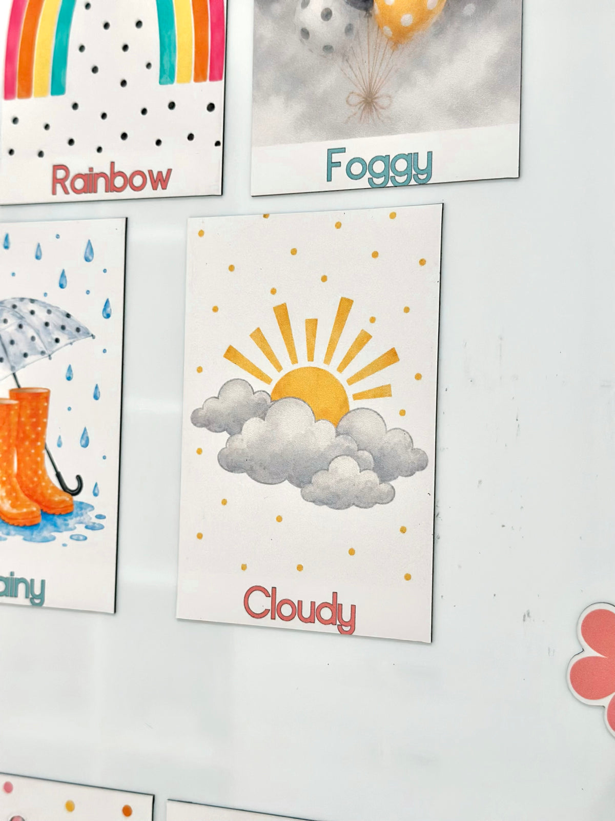 Polka dot Advanced Weather Calendar Chart