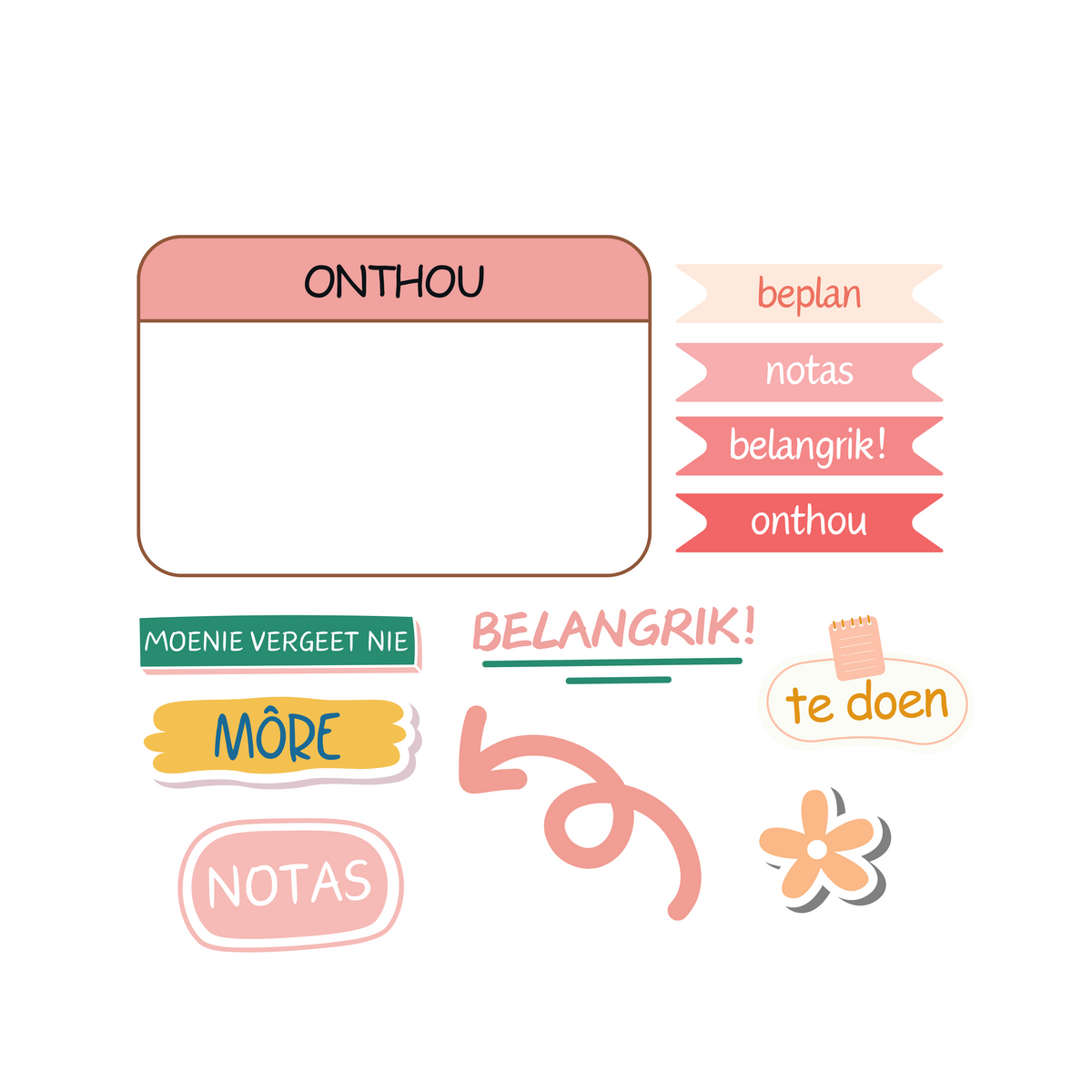 Soft Colourful Reminder Magnets