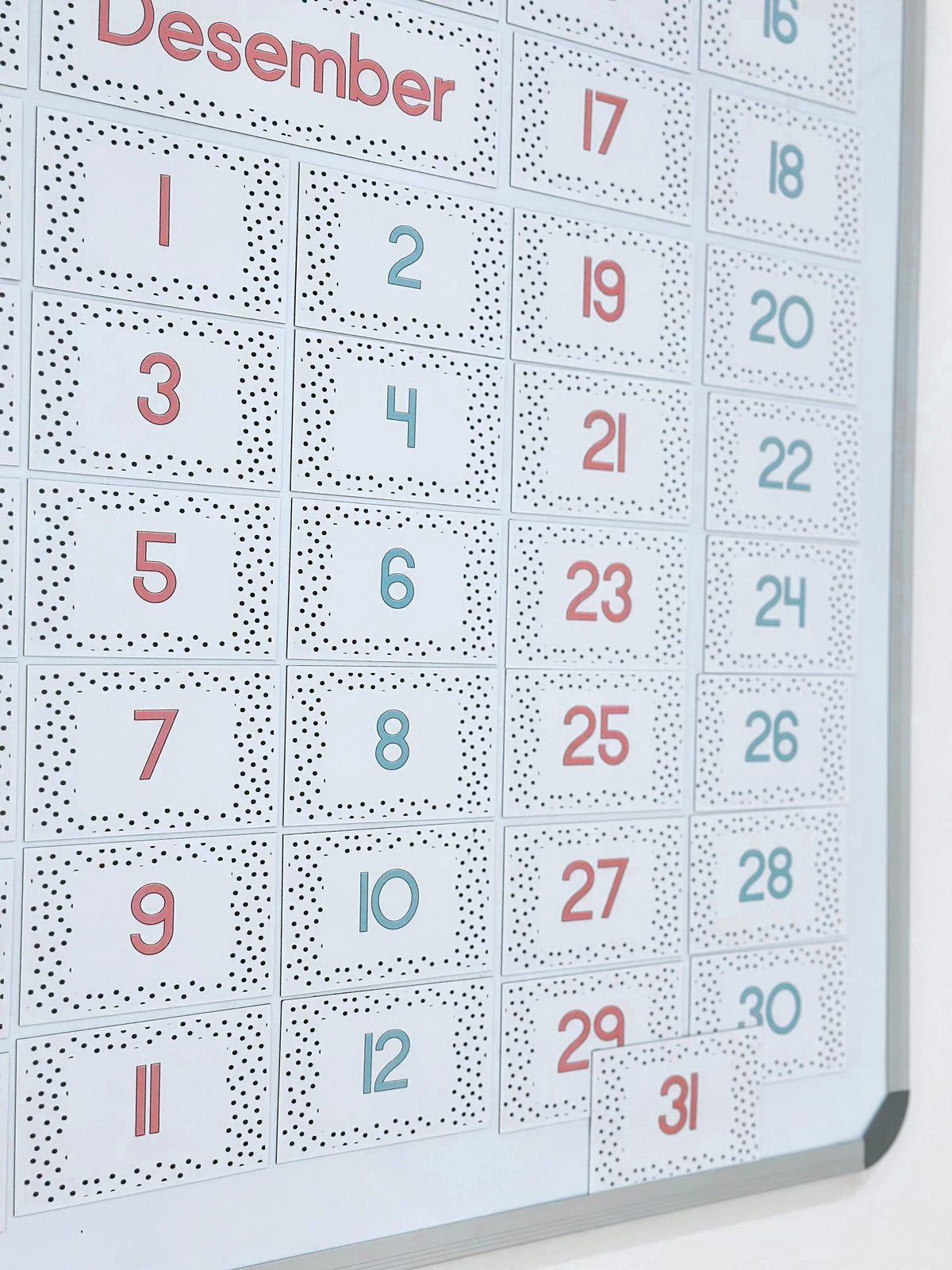 Polka Dot Calendar Magnets