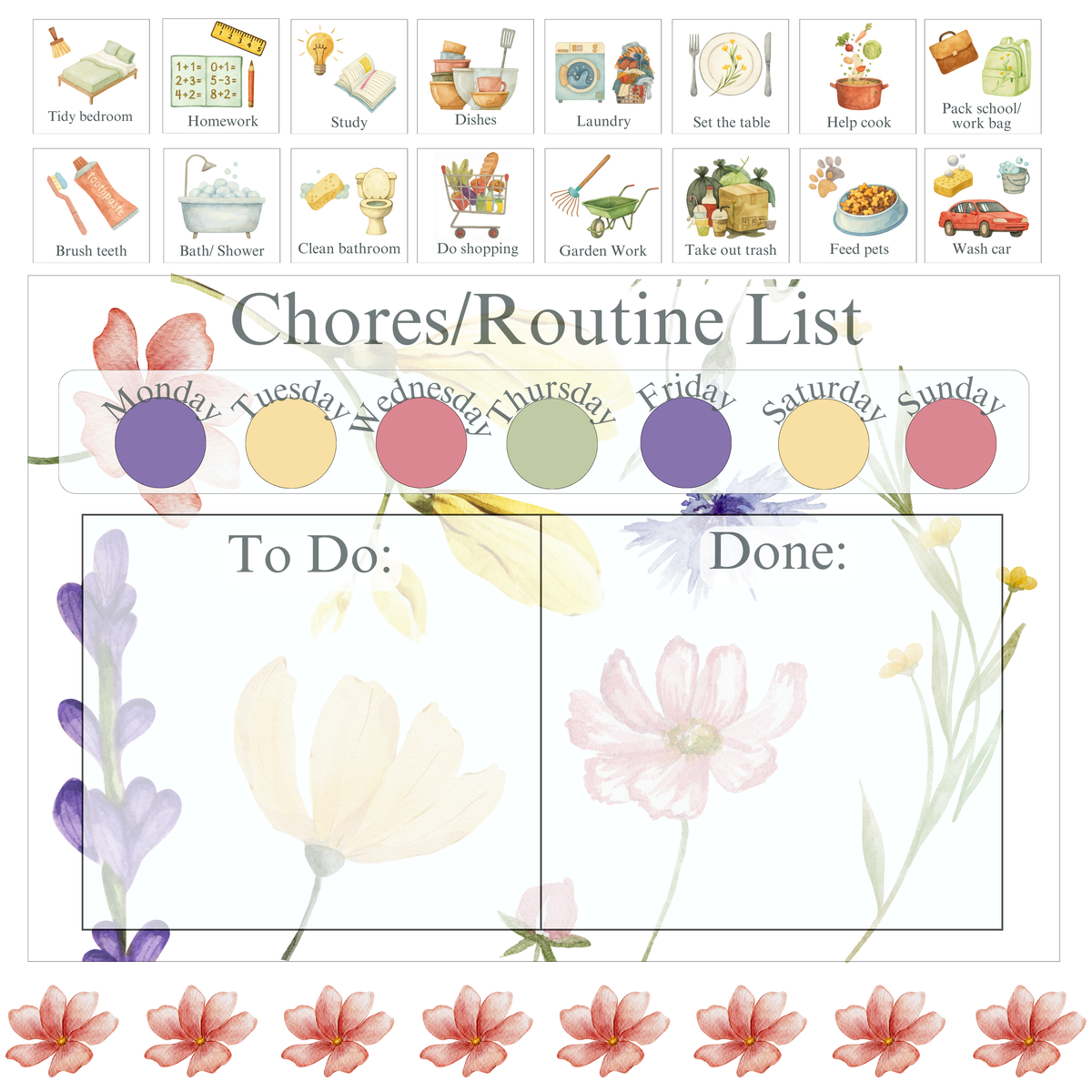 Wild Flower Chorus Chart