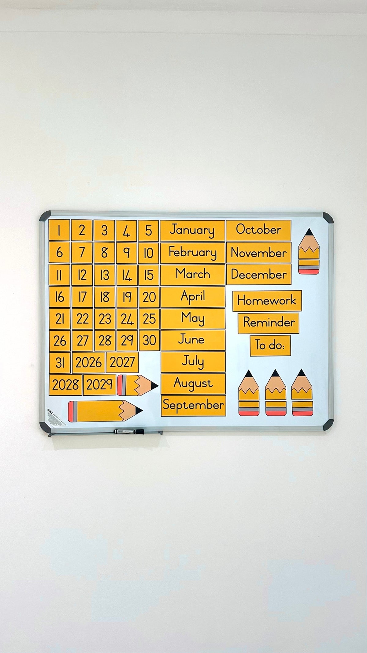 Pencil Calender Set