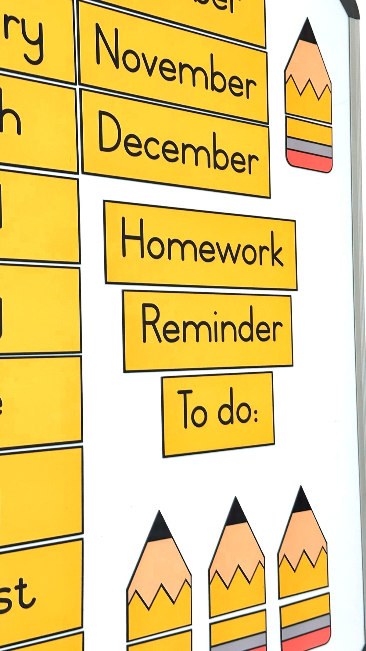 Pencil Calender Set