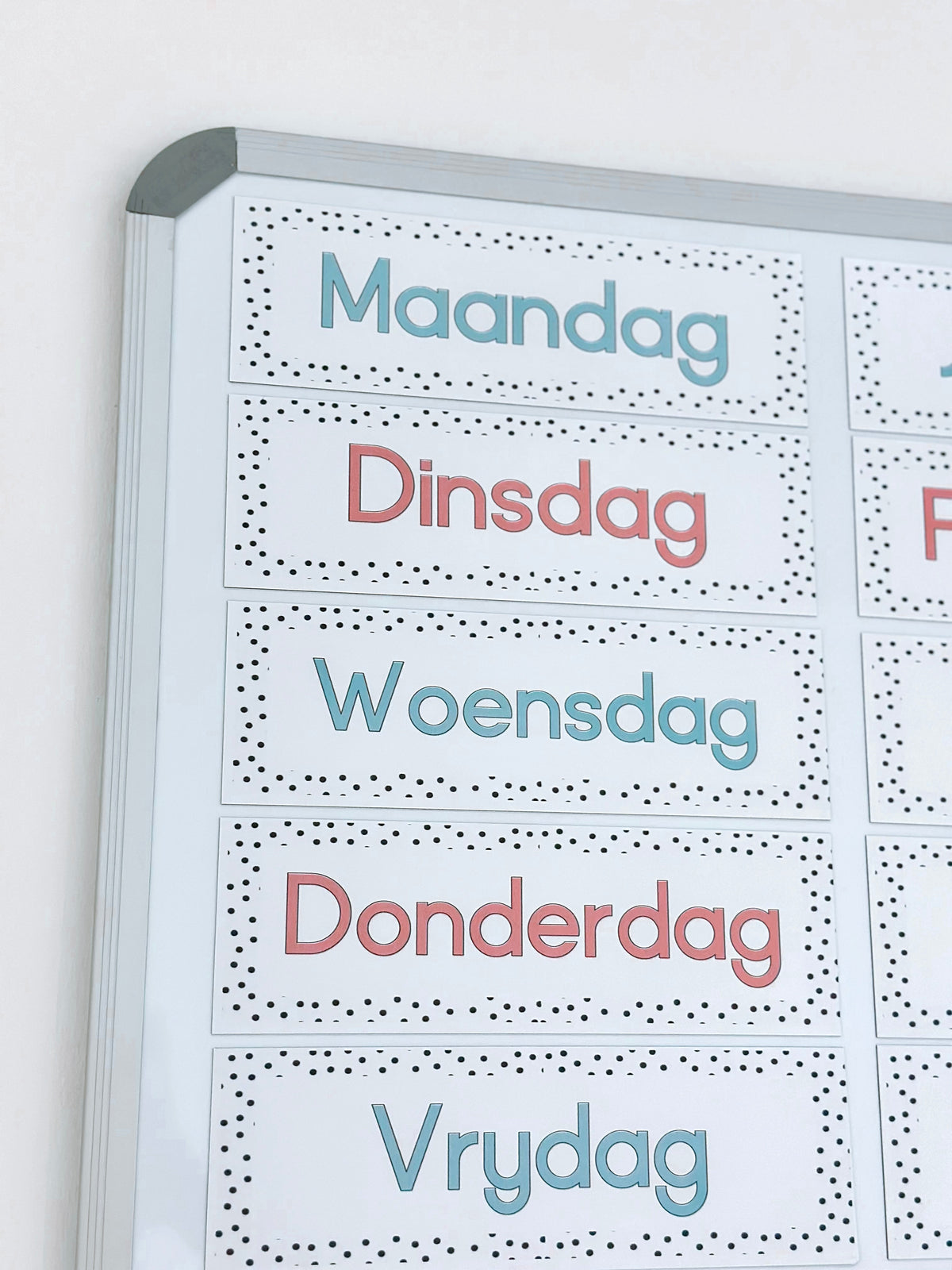 Polka Dot Calendar Magnets