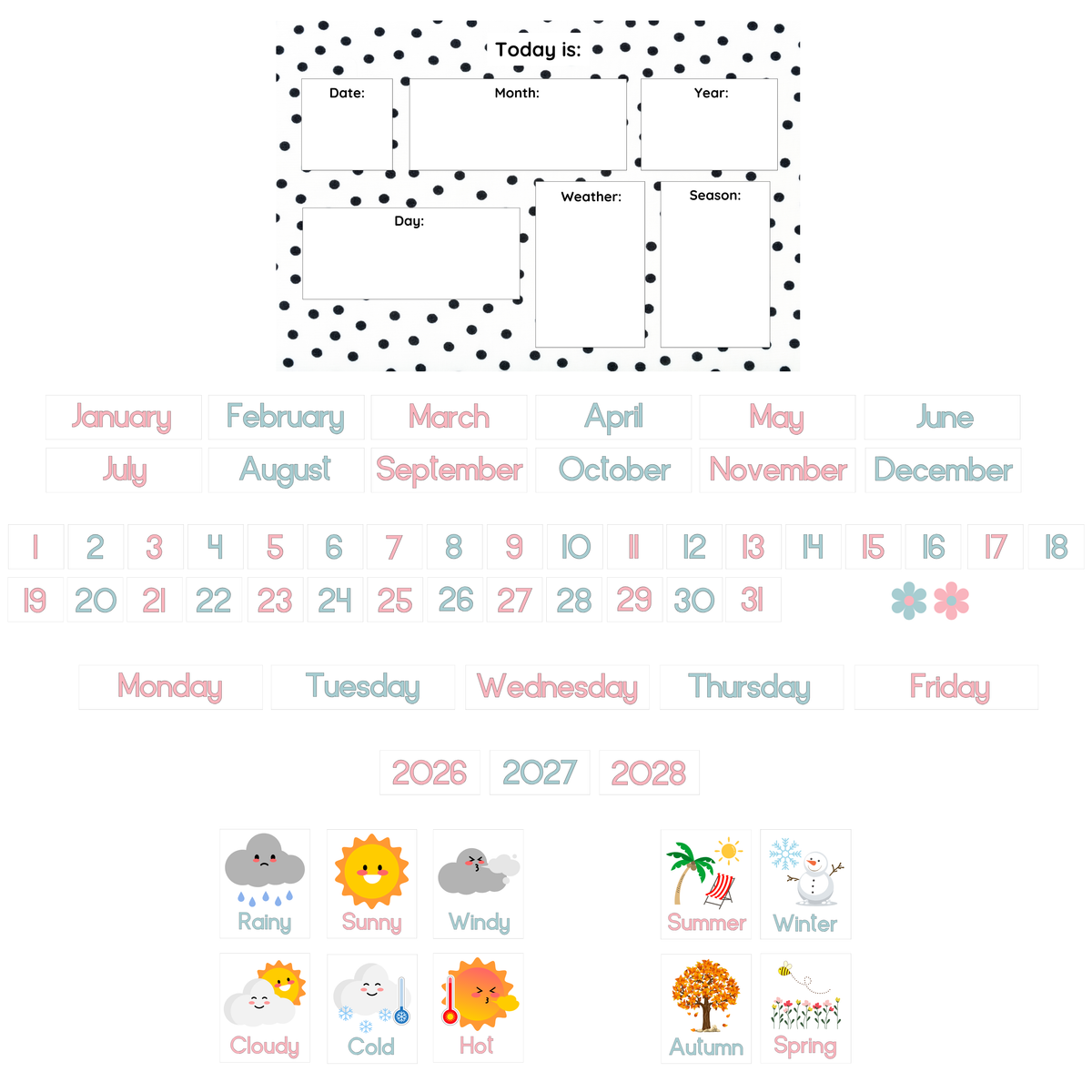Polka Dot Weather Chart