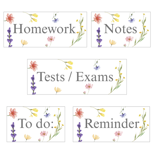 Wild Flowers Reminder Magnets