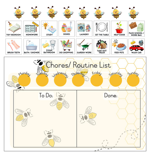 Bee Chores Chart