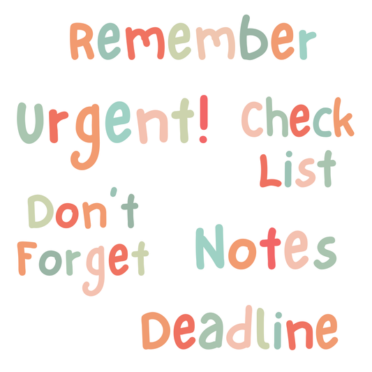 Soft Pastel Reminder Magnets
