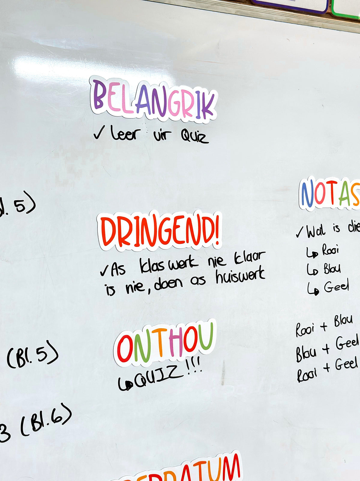Rainbow Reminder Magnets