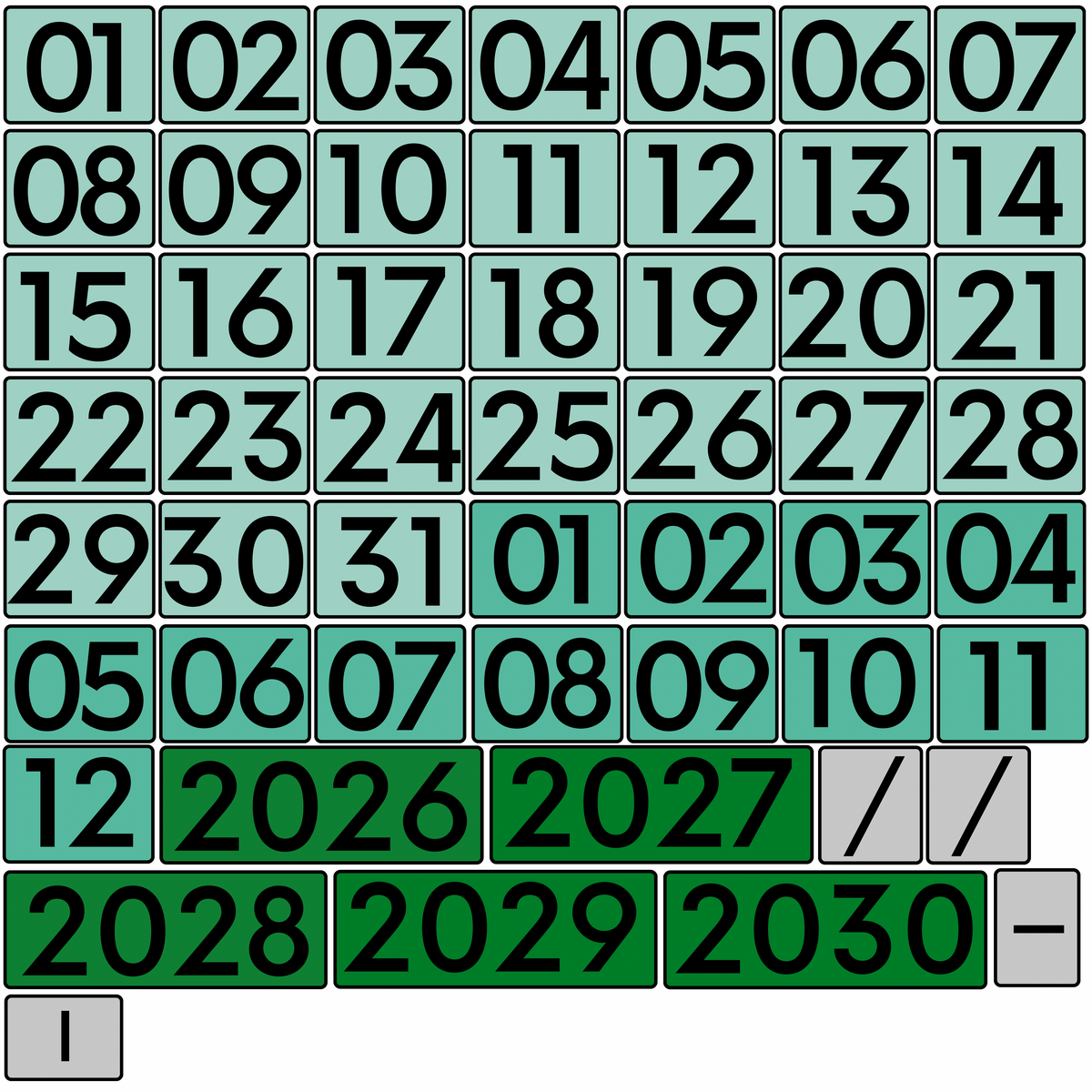 Math Calendar Set