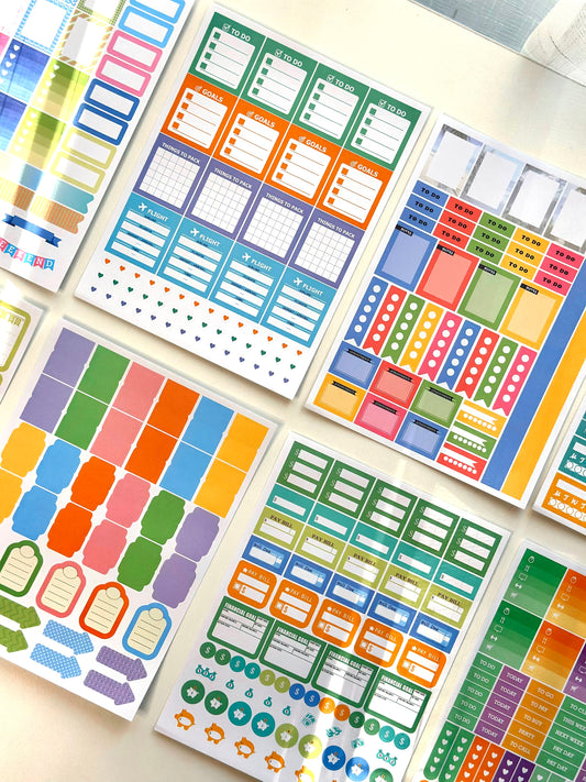 A5 Scrapbook Stickers Pack