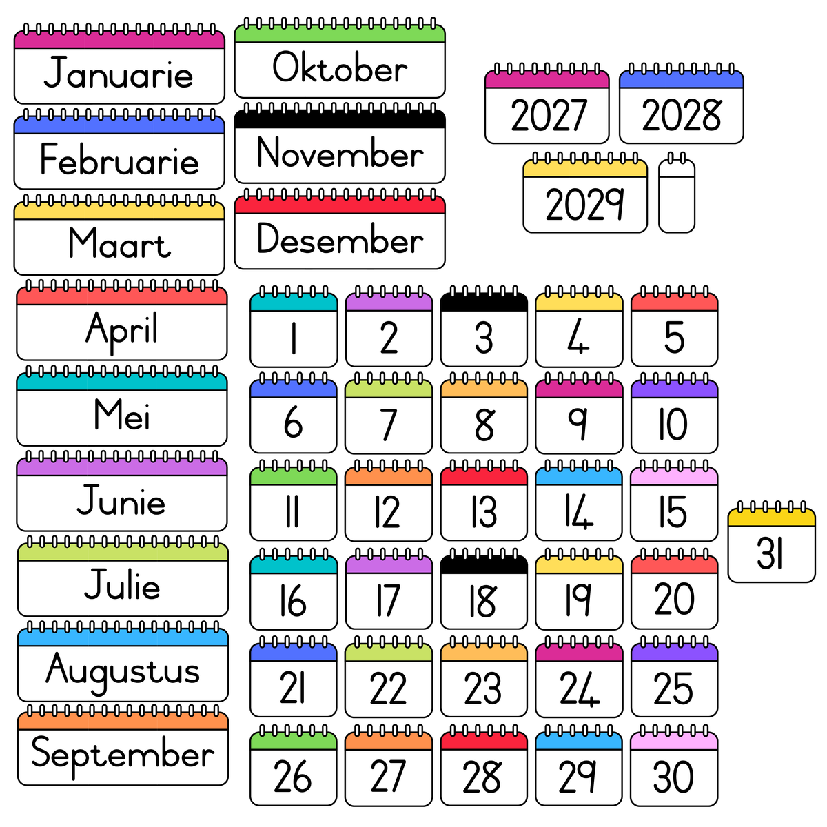 Ring Calendar + Reminder Magnet Set