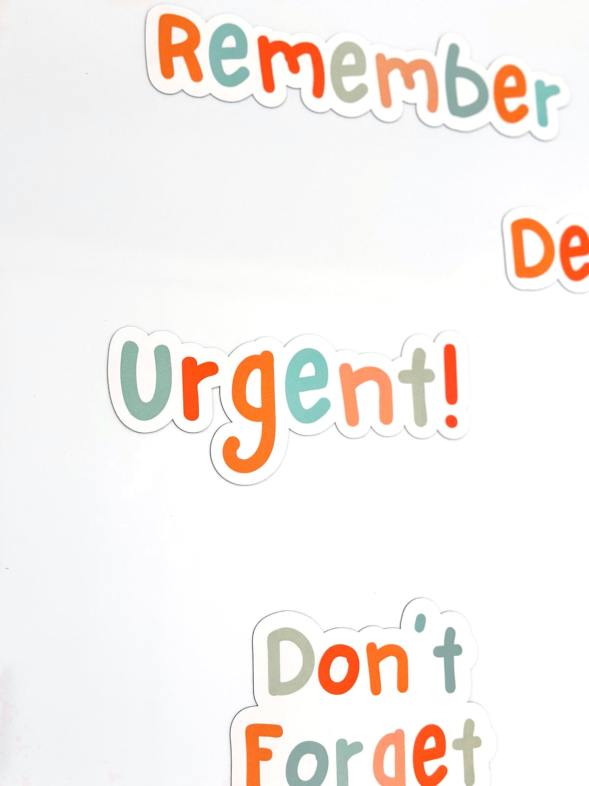 Soft Pastel Reminder Magnets