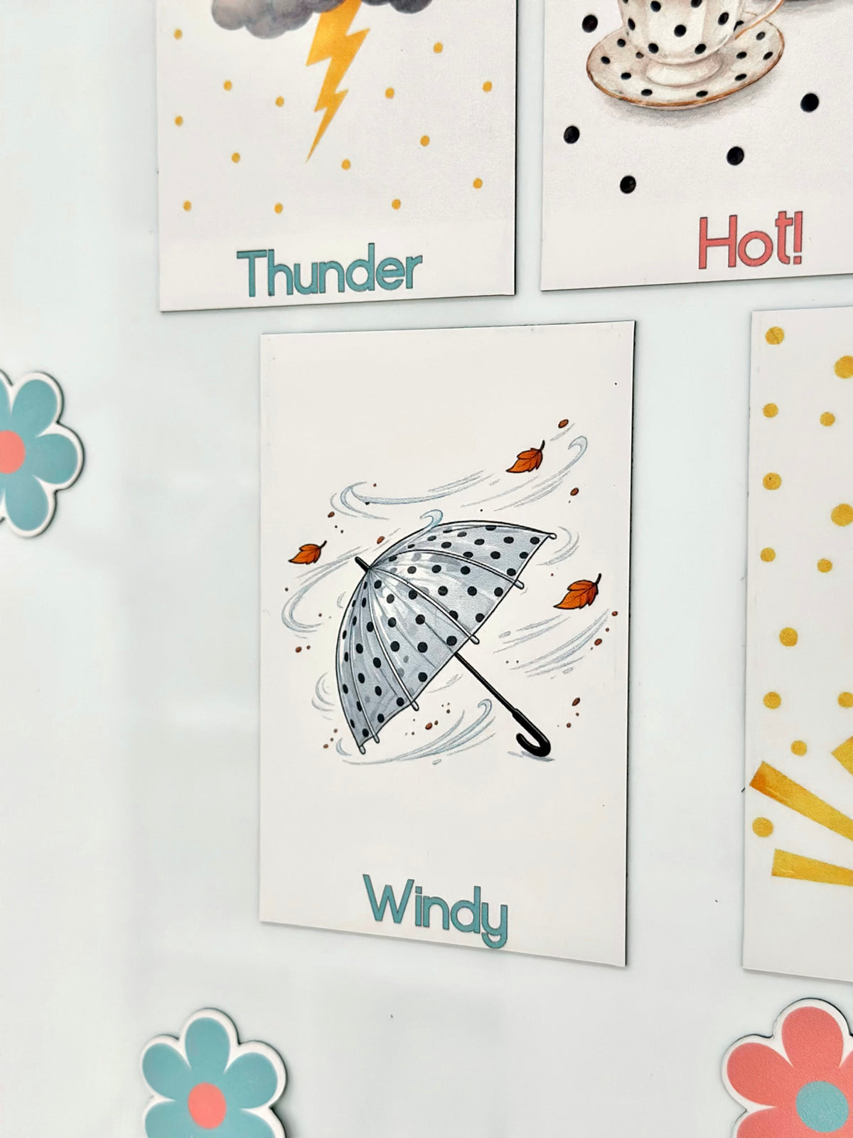 Polka dot Advanced Weather Calendar Chart