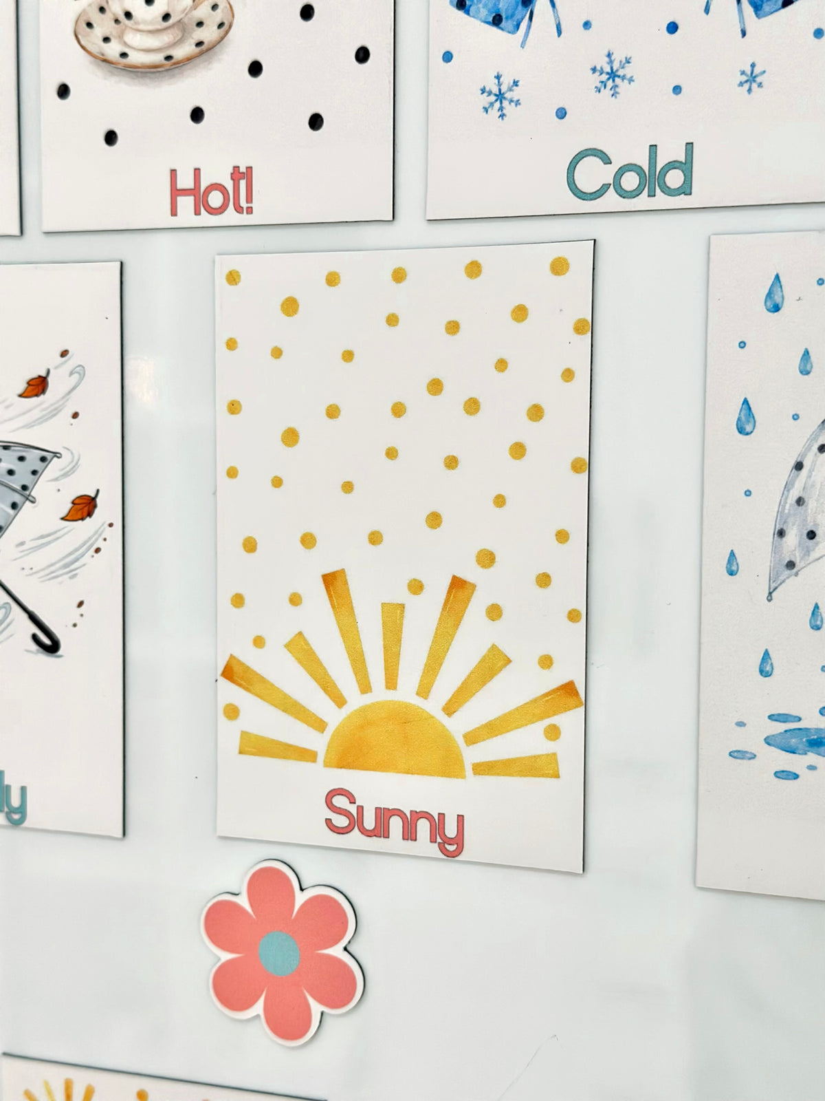 Polka dot Advanced Weather Calendar Chart