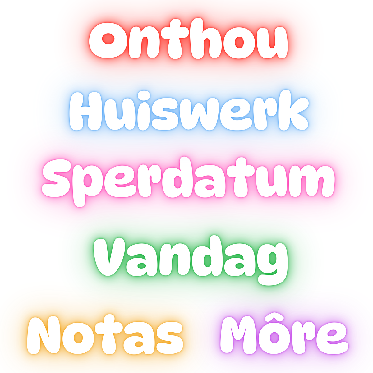 Glow Reminder Magnet Set