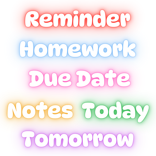 Glow Reminder Magnet Set