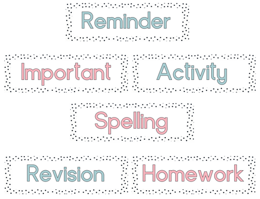 Polka Dot Reminder Set