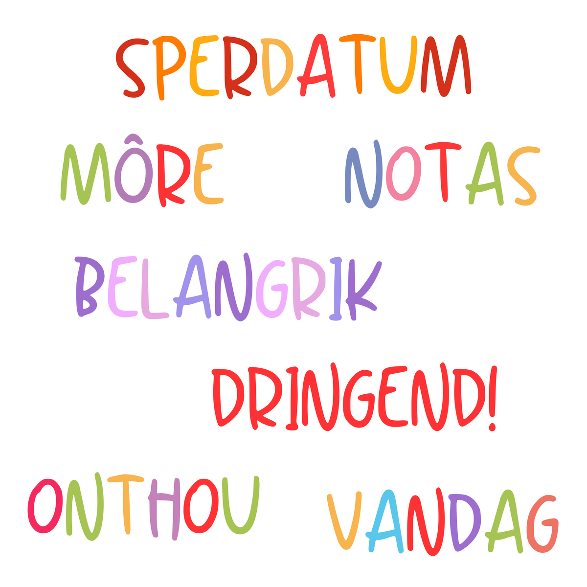 Rainbow Reminder Magnets